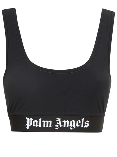 Palm Angels Black Classic Sport Bra
