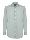 Lardini Long-sleeved Cotton Shirt In White