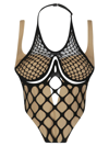 DION LEE FISHNET WIRE CORSET TOP