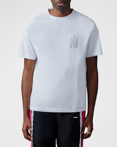 Mackage Men's Organic Cotton T-shirt With Velvet Logo In White