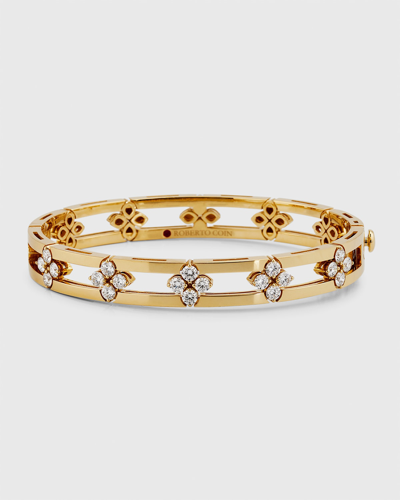 Roberto Coin Women's Love In Verona 18k Yellow Gold & 1.75 Diamond Bangle