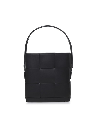 Bottega Veneta Maxi Intrecciato Tote Bag In Black