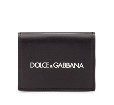 Dolce & Gabbana Logo Printed Bi In Black