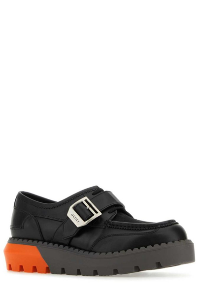 Gucci Gg Lace-up Shoes In Black