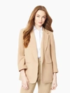Jones New York Three Quarter Sleeve Blazer In Beige