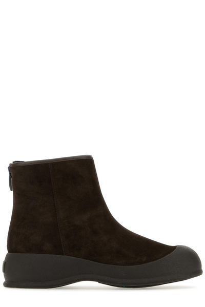 Bally Suede Ankle Boots In Brown
