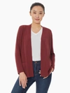 Jones New York Womens Open Front Ribbed Kimono In Red
