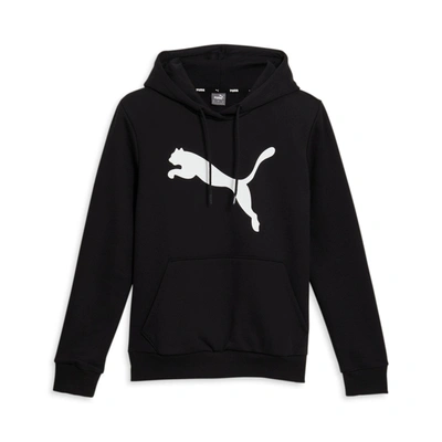 Puma Women's Essentials Big Cat Logo Hoodie In Black