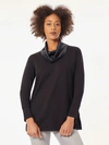 Jones New York Serenity Cowl Neck Mixed Media Sweater In Multi