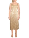 BCBGENERATION WOMENS SEQUIN LONG COCKTAIL AND PARTY DRESS