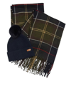 BARBOUR BARBOUR TARTAN SCARF & KNITTED BEANIE SET