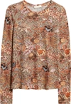 ULLA JOHNSON EVE TOP IN WHEAT FLOWERS