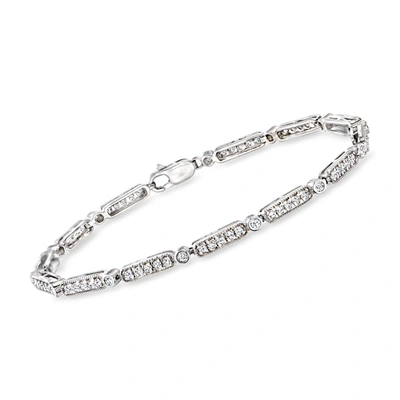 Ross-simons Diamond Tennis Bracelet In Sterling Silver