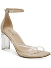 Bar Iii Blakke 2p Womens Ankle Strap Open Toe Heels In Beige