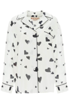 MARNI MARNI HEART PRINTED PYJAMA SHIRT