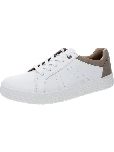 Soul Naturalizer Neela Womens Faux Leather Shimmer Casual And Fashion Sneakers In White