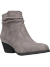 Bella Vita Helena Womens Round Toe Slouchy Booties In Grey