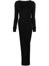 Rick Owens Long Drape Top In Black