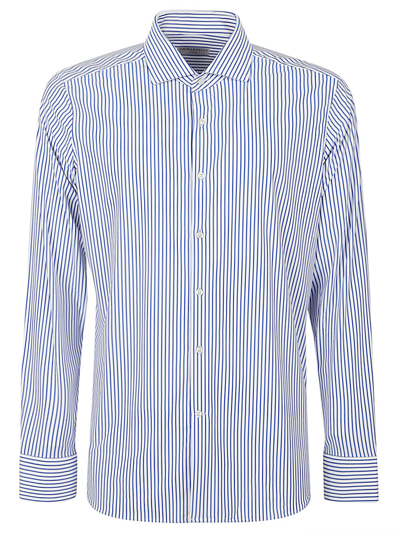 Sonrisa Striped Shirt In Blue