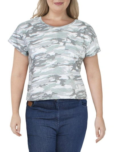 Ultra Flirt Juniors Womens Cotton T-shirt In Grey