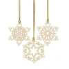 Lenox Mini Snowflake 3pc Ornament Set