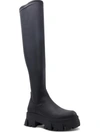 ALDO GRANDMODE WOMENS FAUX LEATHER PULL ON OVER-THE-KNEE BOOTS