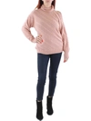 Bcbgmaxazria Womens Cable Knit Pullover Turtleneck Sweater In Pink