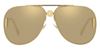 Versace Womens Ve2255 Pilot-frame Metal Sunglasses Gold In Gold / Yellow