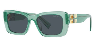 Miu Miu Woman Sunglass Mu 07ys In Dark Grey