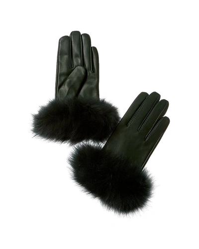 La Fiorentina Leather Gloves In Multi