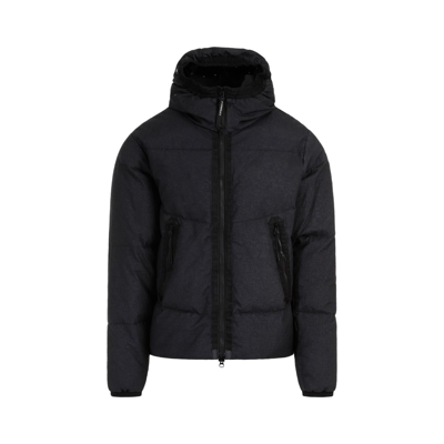 René Caovilla C.p. Company Co-ted Goggle Down Jacket Wintercoat In Black