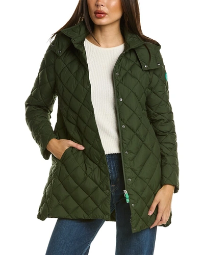 Save The Duck Edith Recy15 Medium Quilt Jacket In Green