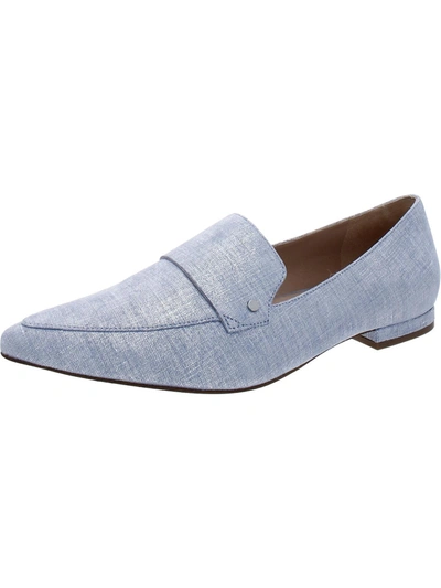 Naturalizer Harlie Womens Suede Pointed Toe Loafers In Blue