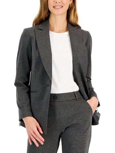 Kasper Womens Notched Collar Suit Separate One-button Blazer In Multi