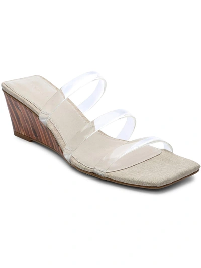 SANCTUARY WOMENS CASUAL SLIP ON WEDGE SANDALS