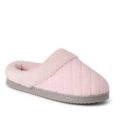 Dearfoams Women's Libby Quilted Terry Clog Slippers In Fresh Pink