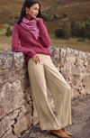 Jjill J.jill Wide-leg Fluid Cords In Barley