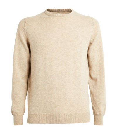 Harrods Cashmere Crew-neck Sweater In Ivory