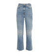 7 FOR ALL MANKIND CRYSTAL-EMBELLISHED LOGAN STOVEPIPE JEANS