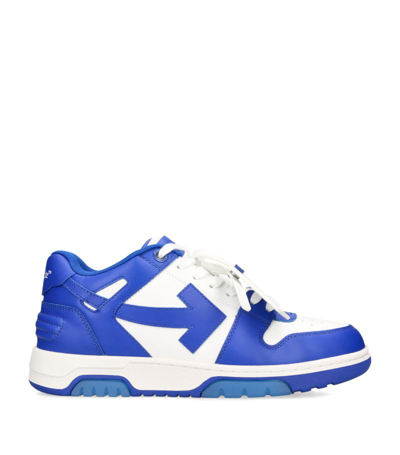 Off-white Leather Out Of Office Sneakers In Blue