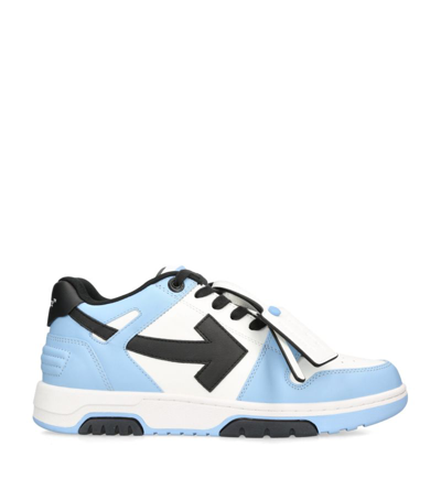 Off-white Leather Out Of Office Sneakers In Blue