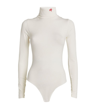 Perfect Moment Roll-neck Bodysuit In White