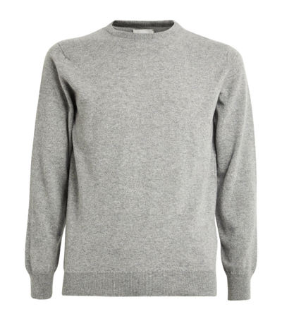 Harrods Cashmere Crew-neck Sweater In Grey