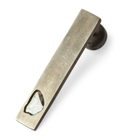 Parts Of Four Acid-treated Sterling Silver And Diamond Plate Single Earring
