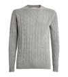 HARRODS CASHMERE CABLE-KNIT SWEATER