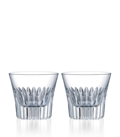 Baccarat Set Of 2 Everyday Tumblers In Clear