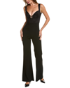 Galvan London Twisted Bustier Jumpsuit In Black