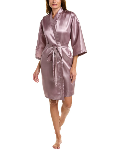 Anna Kay Sweet Silk-blend Robe In Purple