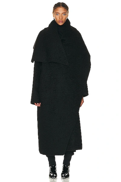 The Row Orlando Wool-alpaca Coat In Black