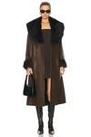 NOUR HAMMOUR FREJA RELAXED BELTED TRENCH COAT